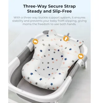 Cuscino per bagnetto neonato stelle