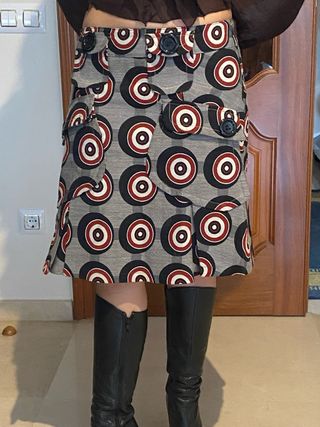 Falda Desigual Estampada