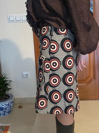 Falda Desigual Estampada