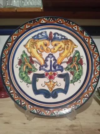 Plato Cerámica Firmado 31cm