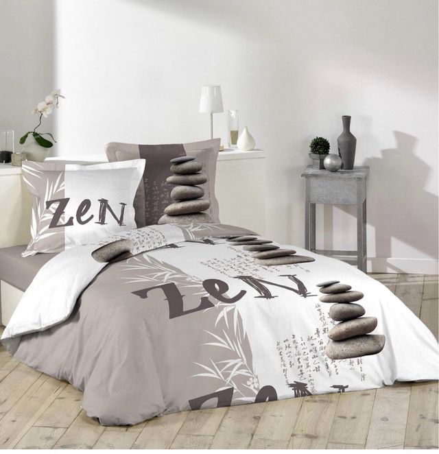 Juego de Cama Zen con 2 Fundas de Almohada