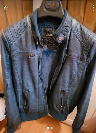 Cazadora Piel Forro Interior Talla XL