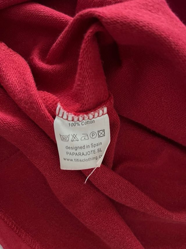 Vestido Titis rojo con estampado floral