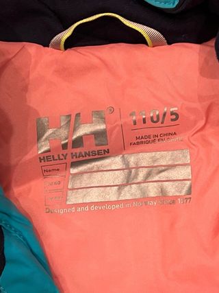 Chaqueta Helly Hansen Talla 5 Años no