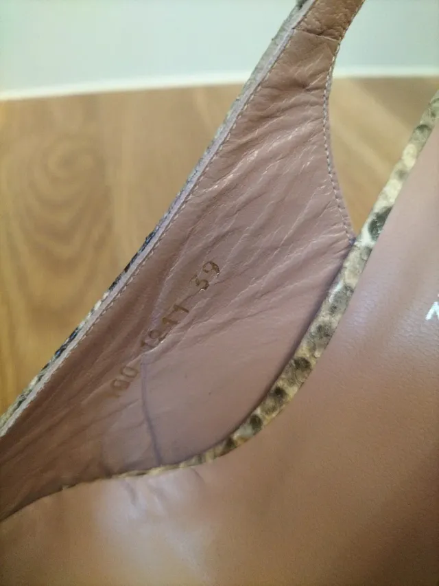Zapatos tacón serpiente talla 39
