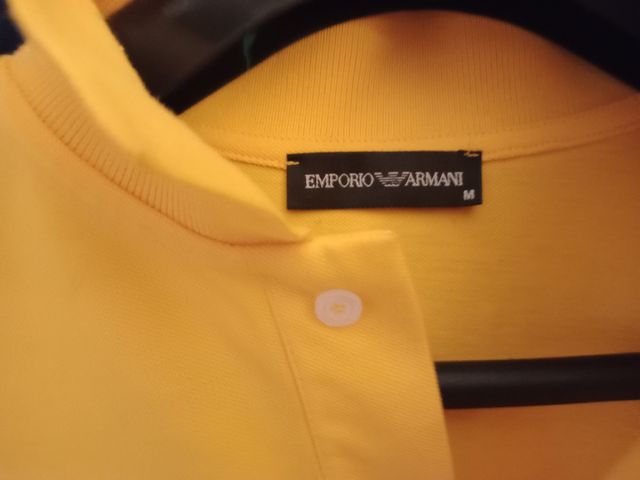 Polo Emporio Armani Amarillo Talla M