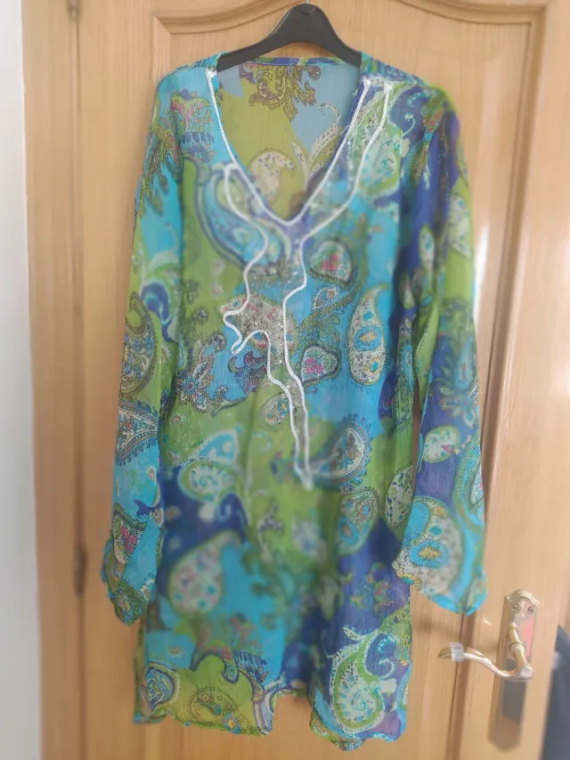 Camisola de playa estampada