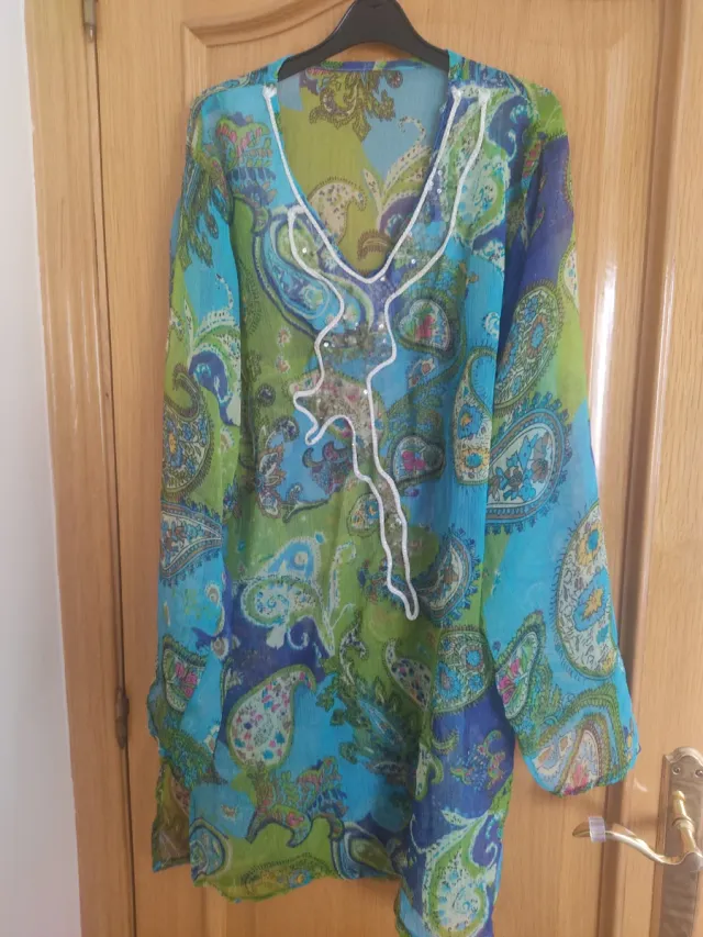 Camisola de playa estampada