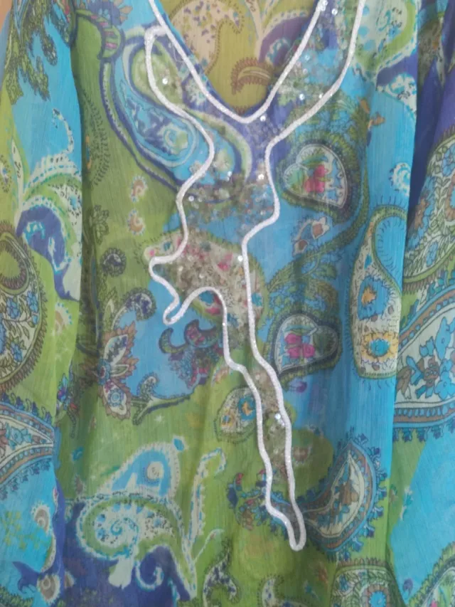 Camisola de playa estampada