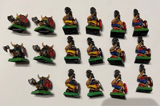 17 Guerreros Enanos Warhammer
