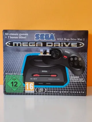 Sega Mega Drive Mini 2 Consola Negra + 2° mando