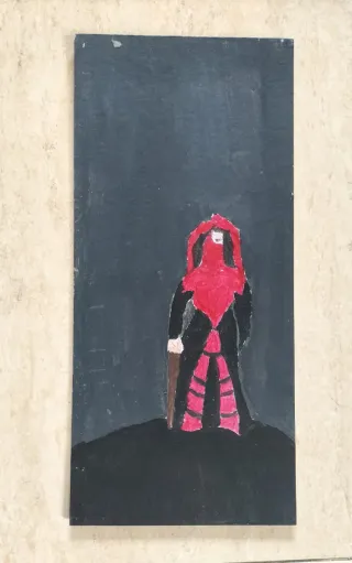 Antiguo óleo guardia pretoriano