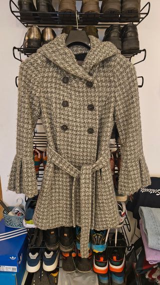 Cappotto Zara Pied de Poule con cintura