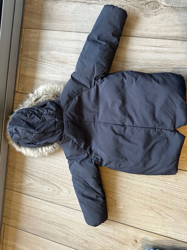 Plumífero Zara Niño Capucha Forrada T.104cms