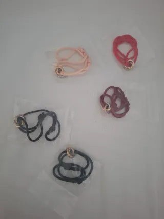 Pulseras tipo Trinity tipo Cartier Hilo Burdeos, v
