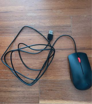 Mouse Lenovo USB Nero Rosso