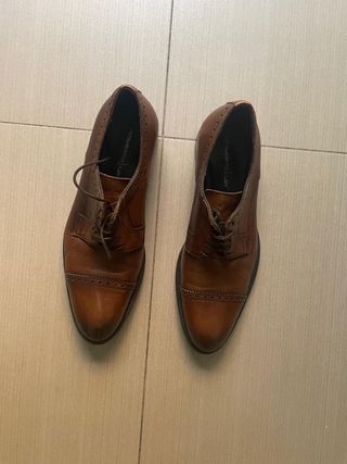 Zapatos Oxford Piel - Roberto Ley Marrón Hombre