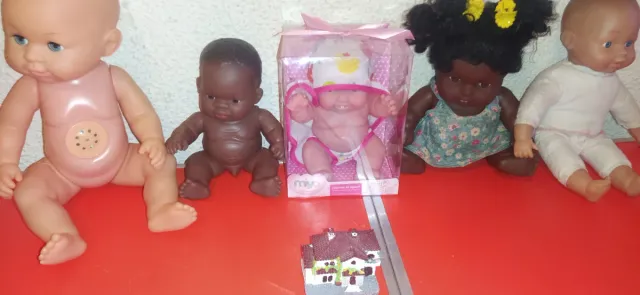 Lote de 5 muñecos bebé
