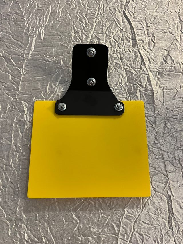 Portamatrículas Trial Trick Bits Amarillo