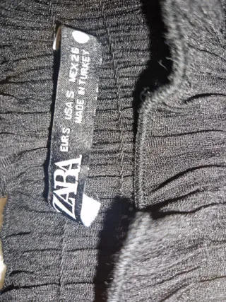 Top fiesta negro cuello volante