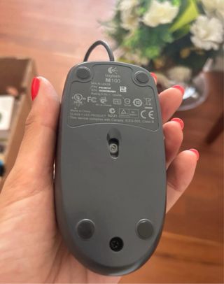 Mouse Logitech USB Grigio/Nero