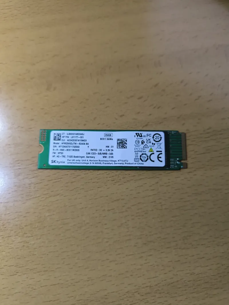 Disco SSD SK hynix 256GB M.2 NVMe 2280