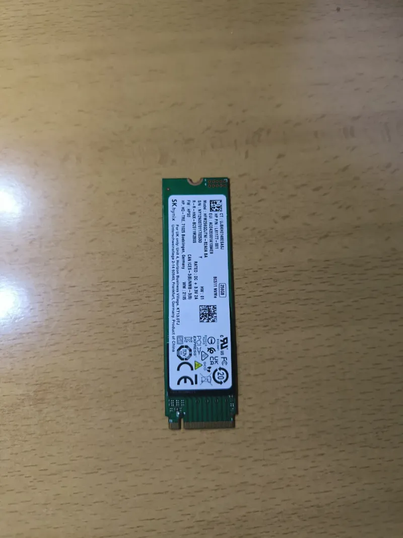 Disco SSD SK hynix 256GB M.2 NVMe 2280 afbeelding 2