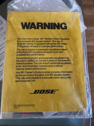 Ecualizador + pareja altavoces Bose 901 Serie VI