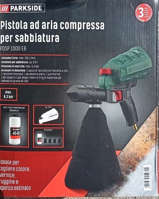 Parkside Pistola Sabbiatura PDSP 1000 E6