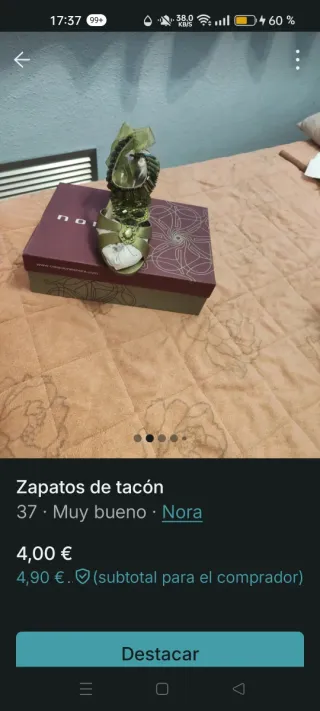 Zapatos de tacón Nora talla 37