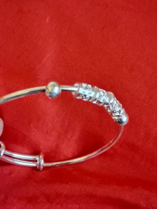 Pulsera de plata ajustable