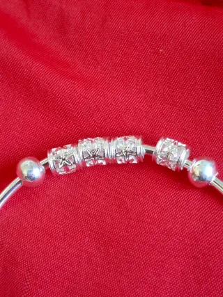 Pulsera de plata ajustable