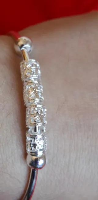 Pulsera de plata ajustable