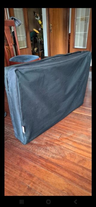 Camilla de masaje plegable negra