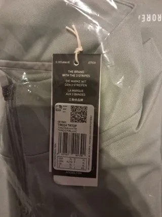 Adidas Manga Larga Gris y Blanco