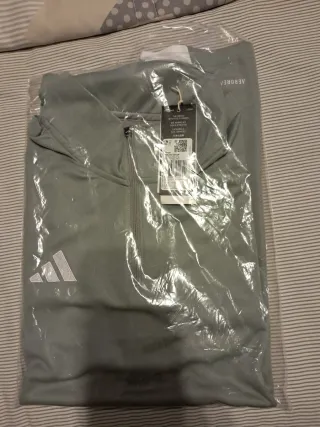 Adidas Manga Larga Gris y Blanco