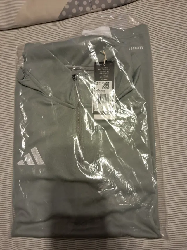 Adidas Manga Larga Gris y Blanco