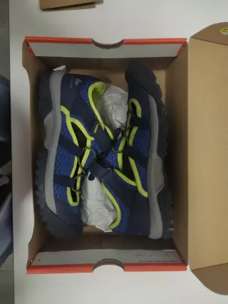 Sandalias Quechua niño Talla 38 Azul/Verde