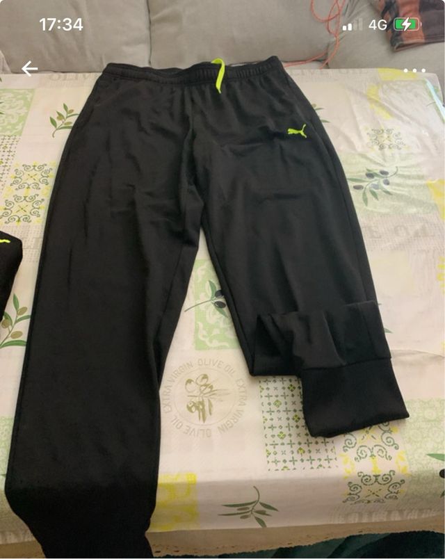 Chándal Puma Negro y Verde