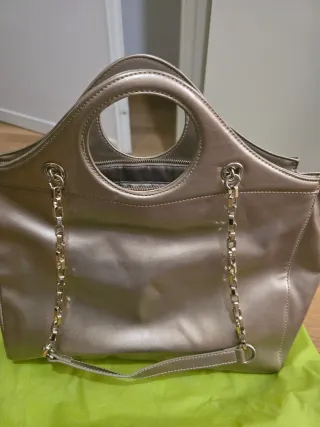 Borsa Versace Oro/Argento Molto Capiente