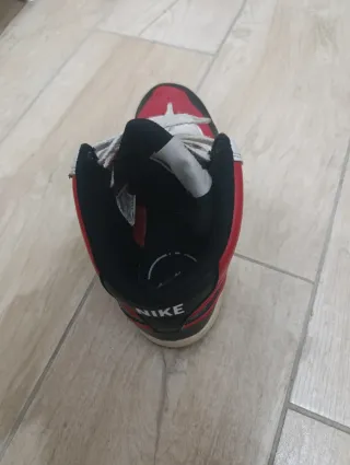 Nike Court Vision Mid Scarpe Rosse Bianche