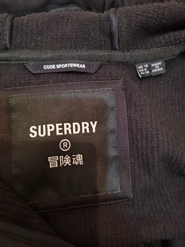 Parka Superdry Negra