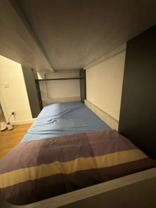 Litera Juvenil Madera Azul y Gris