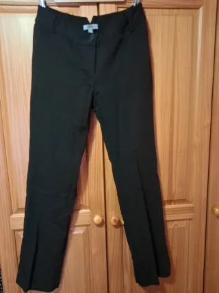 Pantalón vestir Mango Talla 40 Negro