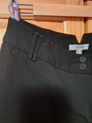 Pantalón vestir Mango Talla 40 Negro
