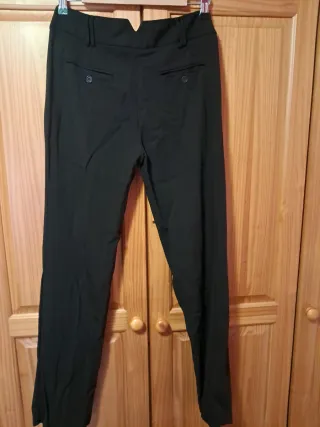 Pantalón vestir Mango Talla 40 Negro