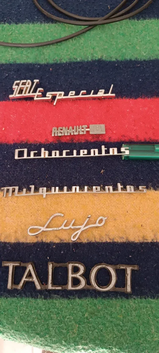 Anagramas Coches SEAT, Renault, Talbot