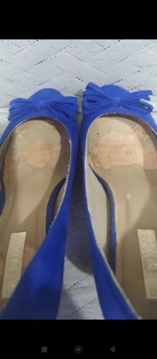 Zapatos de tacón azules mujer