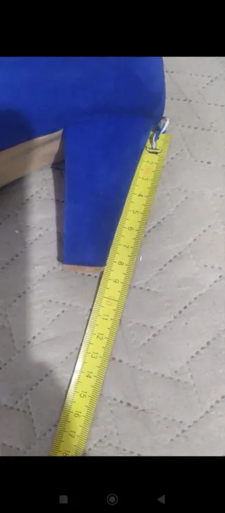 Zapatos de tacón azules mujer