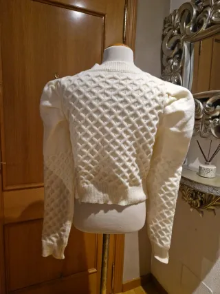 Jersey punto ochos blanco